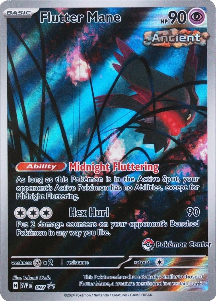 Image for Flutter Mane - 097 (Pokemon Center) (097) (SV: Scarlet & Violet Promo Cards) - Pokemon