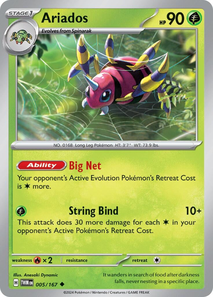 Image for Ariados (005/167) (SV06: Twilight Masquerade) - Pokemon