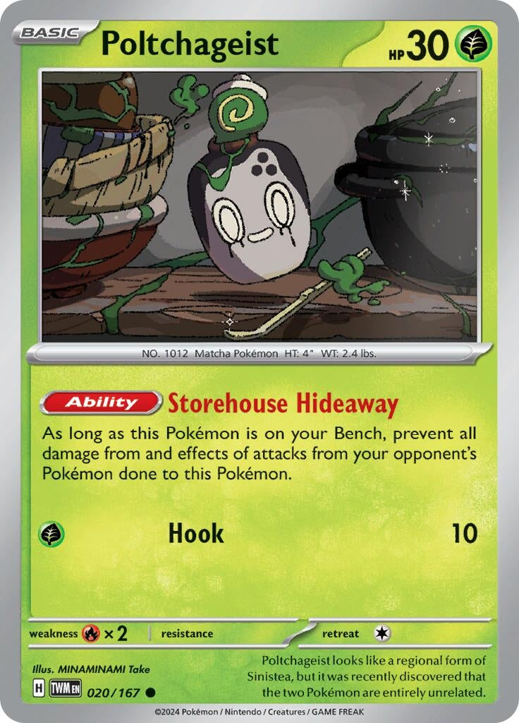 Image for Poltchageist (020/167) (SV06: Twilight Masquerade) - Pokemon