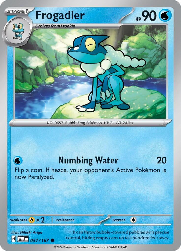 Image for Frogadier (057/167) (SV06: Twilight Masquerade) - Pokemon