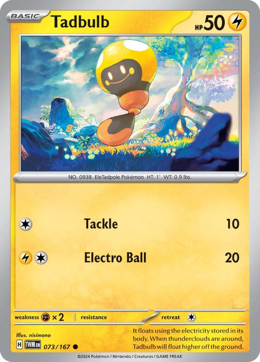 Image for Tadbulb (073/167) (SV06: Twilight Masquerade) - Pokemon