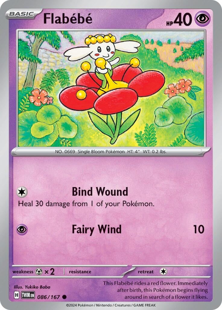 Image for Flabebe (086/167) (SV06: Twilight Masquerade) - Pokemon