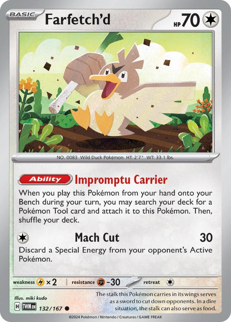 Image for Farfetch'd (132/167) (SV06: Twilight Masquerade) - Pokemon