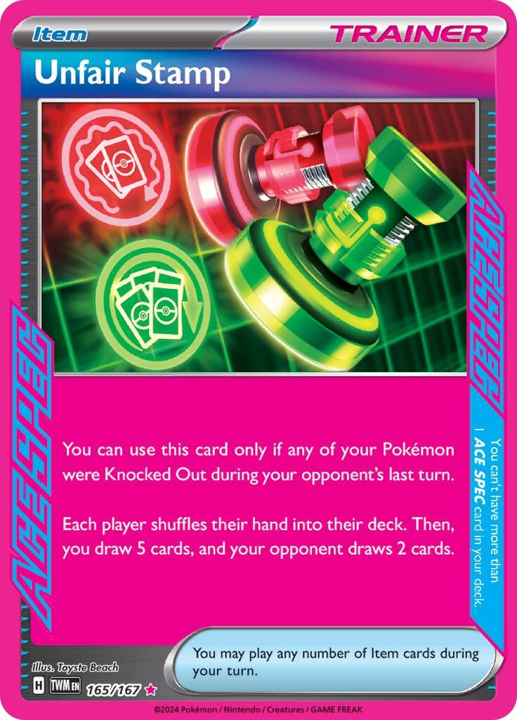 Image for Unfair Stamp (165/167) (SV06: Twilight Masquerade) - Pokemon