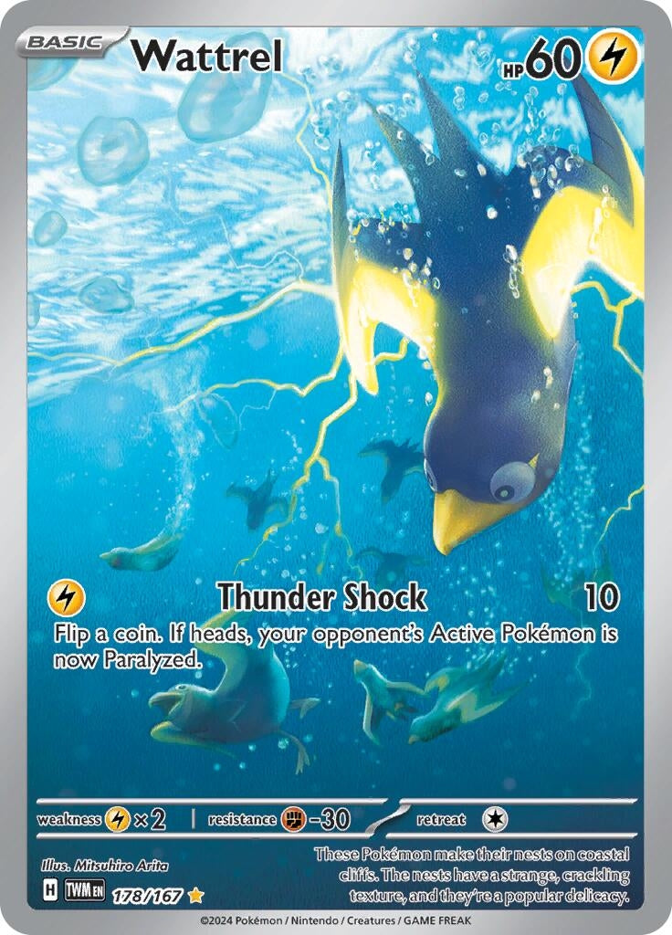 Image for Wattrel (178/167) (SV06: Twilight Masquerade) - Pokemon