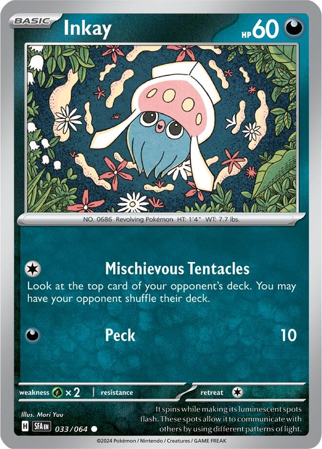 Image for Inkay (033/064) (SV: Shrouded Fable) - Pokemon
