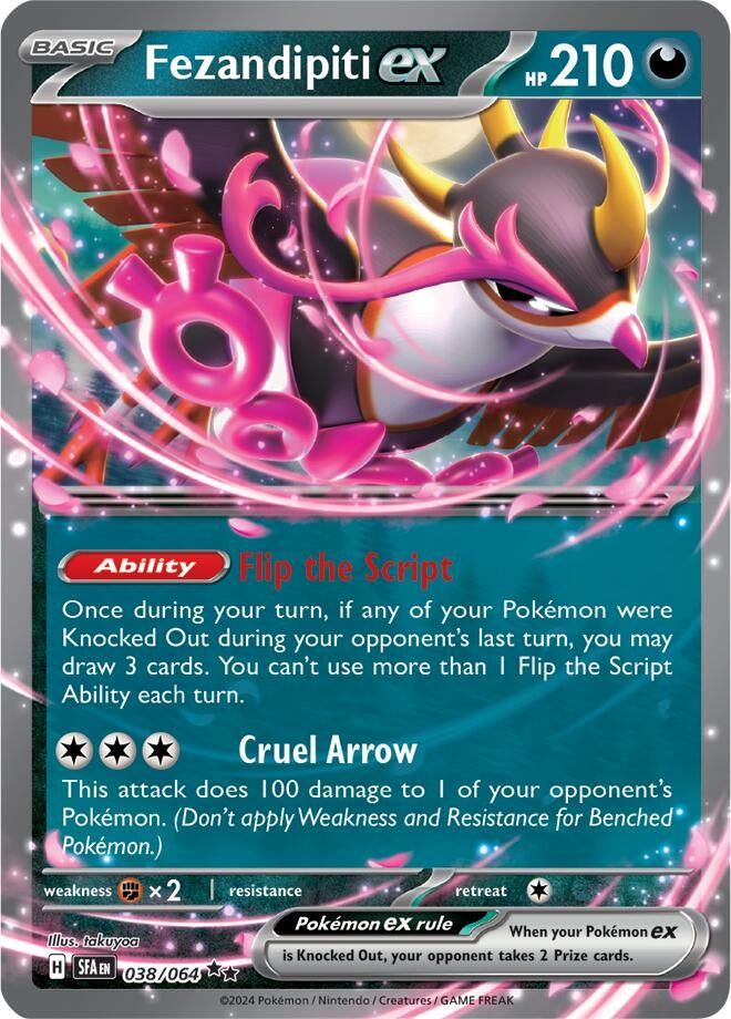Image for Fezandipiti ex (038/064) (SV: Shrouded Fable) - Pokemon