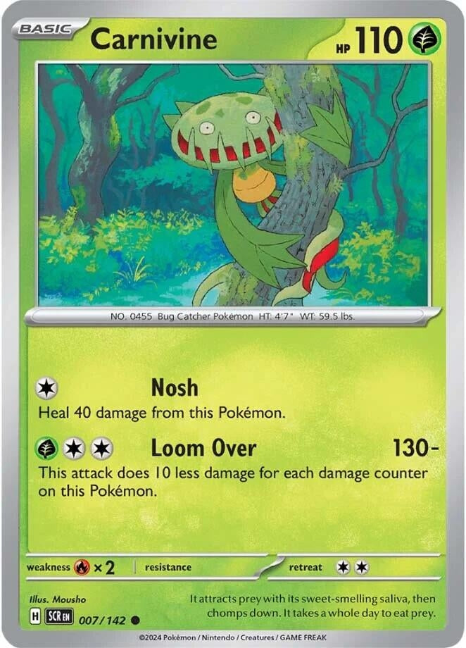 Image for Carnivine (007/142) (SV07: Stellar Crown) - Pokemon