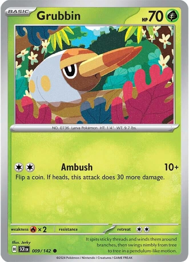 Image for Grubbin (009/142) (SV07: Stellar Crown) - Pokemon