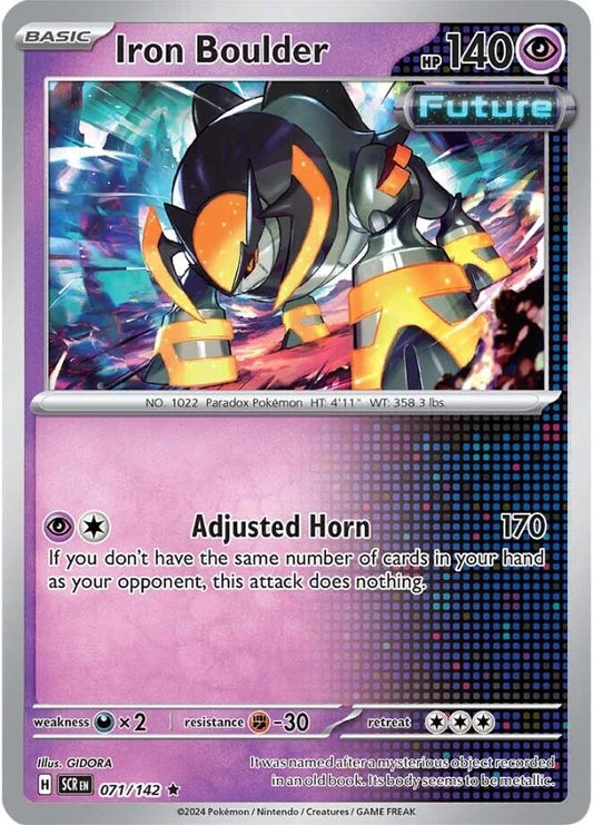 Image for Iron Boulder (071/142) (SV07: Stellar Crown) - Pokemon