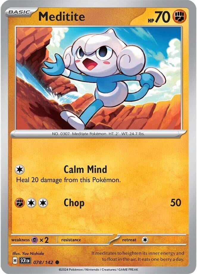 Image for Meditite (078/142) (SV07: Stellar Crown) - Pokemon