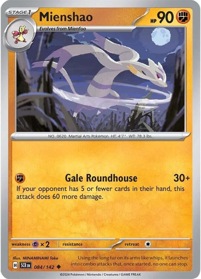 Image for Mienshao (084/142) (SV07: Stellar Crown) - Pokemon