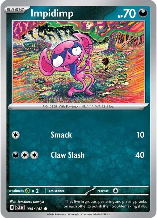 Image for Impidimp (094/142) (SV07: Stellar Crown) - Pokemon