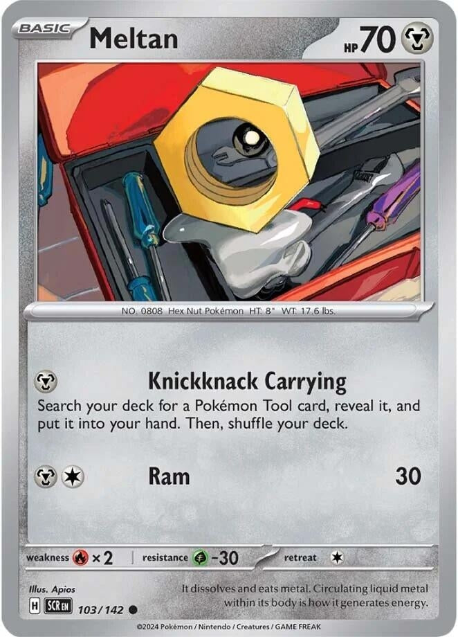 Image for Meltan (103/142) (SV07: Stellar Crown) - Pokemon