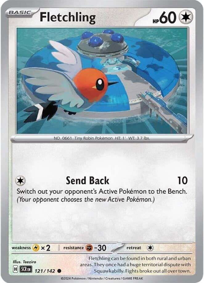Image for Fletchling (121/142) (SV07: Stellar Crown) - Pokemon
