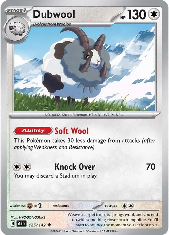 Image for Dubwool (125/142) (SV07: Stellar Crown) - Pokemon