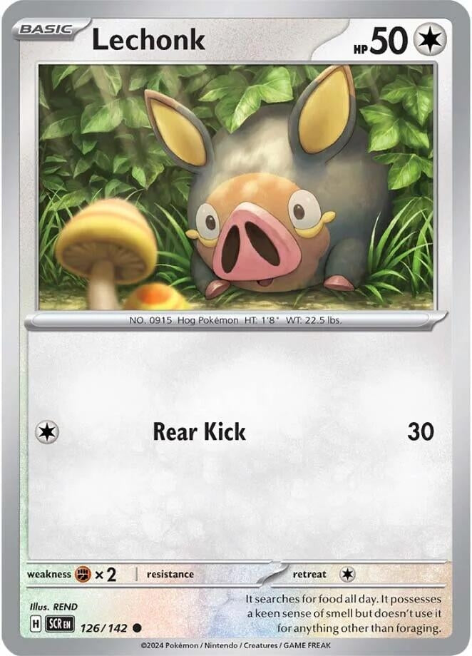 Image for Lechonk (126/142) (SV07: Stellar Crown) - Pokemon