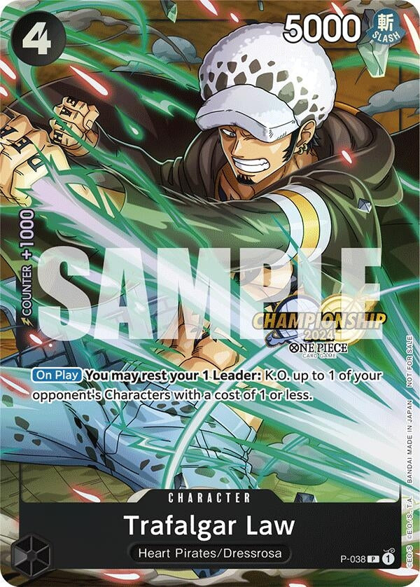 Trafalgar Law - P-038 (CS 2024 Event Pack) (P-038) (One Piece Promotion Cards)