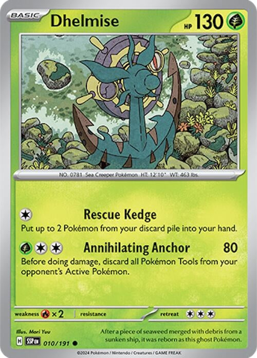 Image for Dhelmise (010/191) (SV08: Surging Sparks) - Pokemon