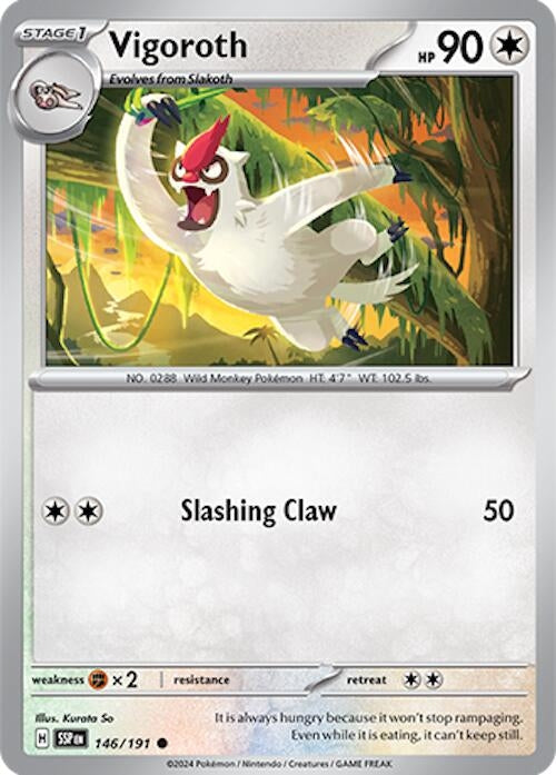 Image for Vigoroth (146/191) (SV08: Surging Sparks) - Pokemon