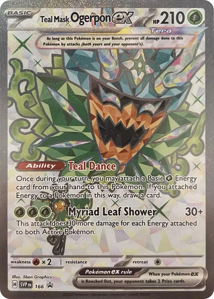 Image for Teal Mask Ogerpon ex - 166 (166) (SV: Scarlet & Violet Promo Cards) - Pokemon