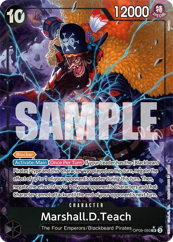 Marshall.D.Teach (093) (Alternate Art) (OP09-093) (Emperors in the New World)