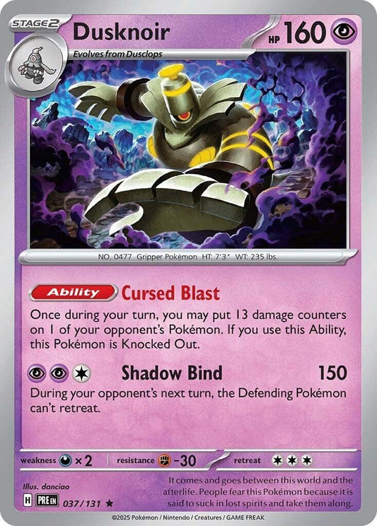 Image for Dusknoir (037/131) (SV: Prismatic Evolutions) - Pokemon