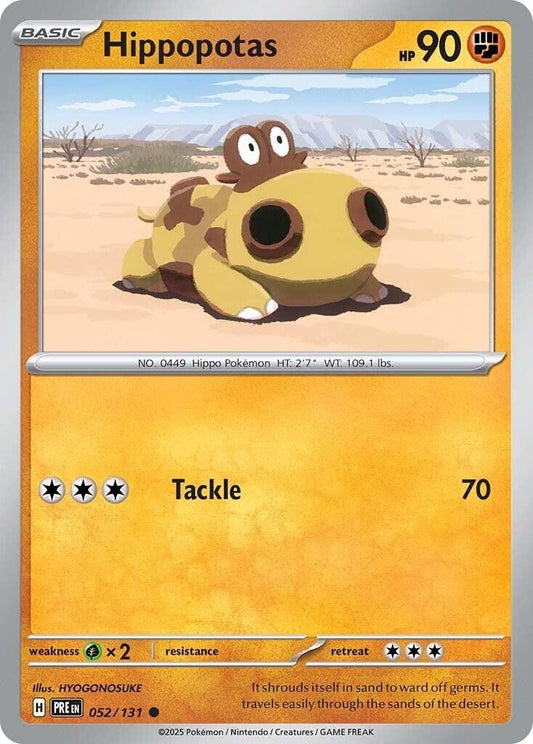 Image for Hippopotas (052/131) (SV: Prismatic Evolutions) - Pokemon