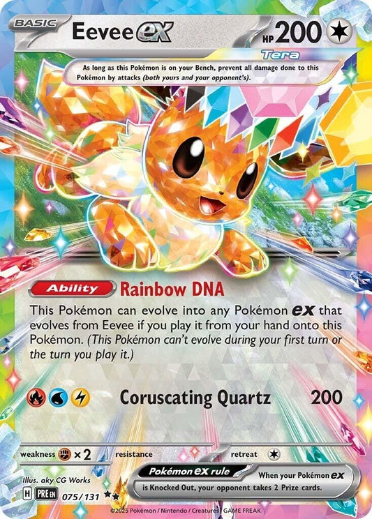 Image for Eevee ex (075/131) (SV: Prismatic Evolutions) - Pokemon