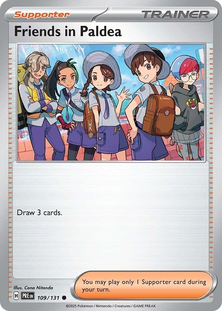 Image for Friends in Paldea (109/131) (SV: Prismatic Evolutions) - Pokemon