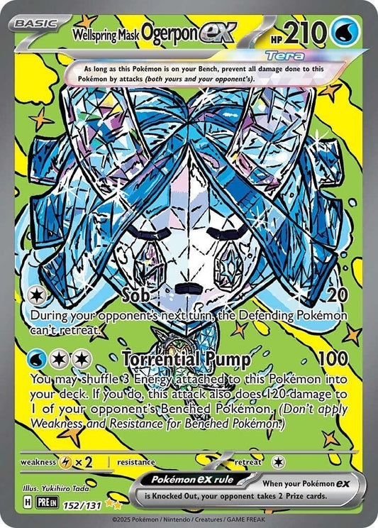 Image for Wellspring Mask Ogerpon ex (152/131) (SV: Prismatic Evolutions) - Pokemon