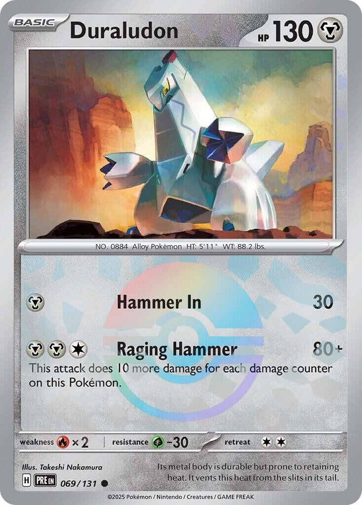 Image for Duraludon (Poke Ball Pattern) (069/131) (SV: Prismatic Evolutions) - Pokemon