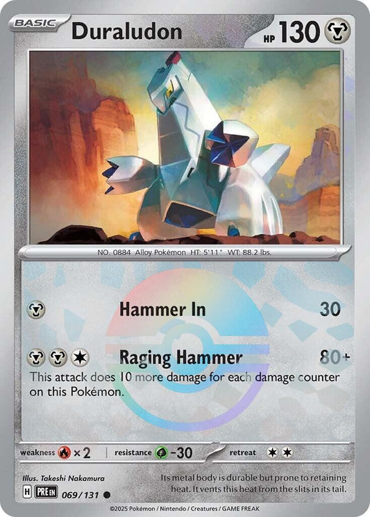 Image for Duraludon (Poke Ball Pattern) (069/131) (SV: Prismatic Evolutions) - Pokemon