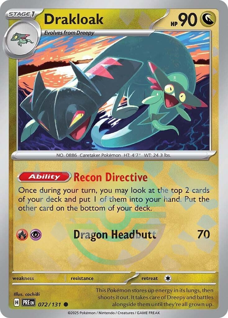 Image for Drakloak (Poke Ball Pattern) (072/131) (SV: Prismatic Evolutions) - Pokemon