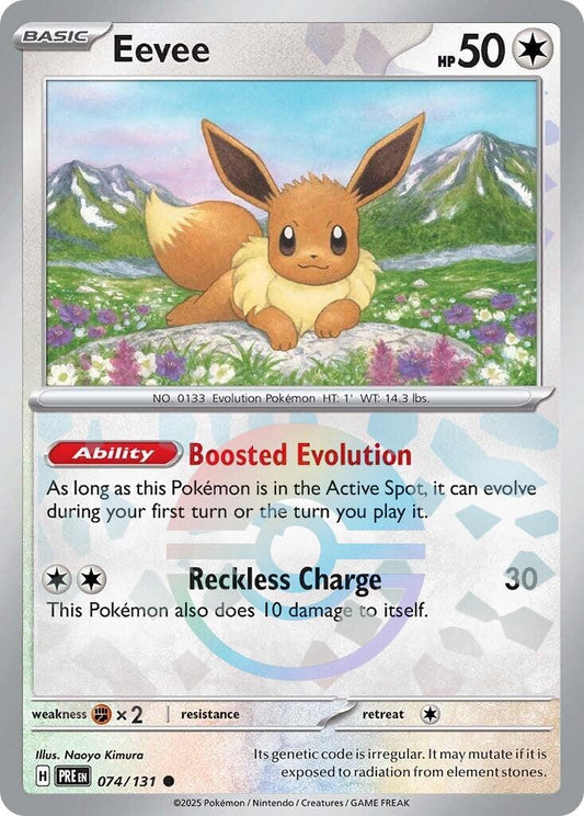 Image for Eevee (Poke Ball Pattern) (074/131) (SV: Prismatic Evolutions) - Pokemon