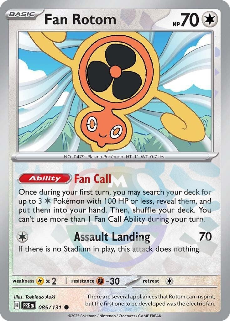 Image for Fan Rotom (Master Ball Pattern) (085/131) (SV: Prismatic Evolutions) - Pokemon