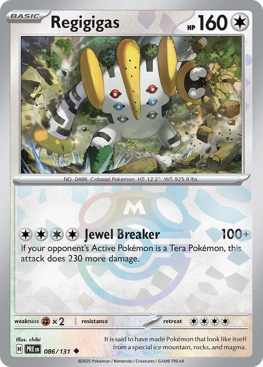 Image for Regigigas (Master Ball Pattern) (086/131) (SV: Prismatic Evolutions) - Pokemon