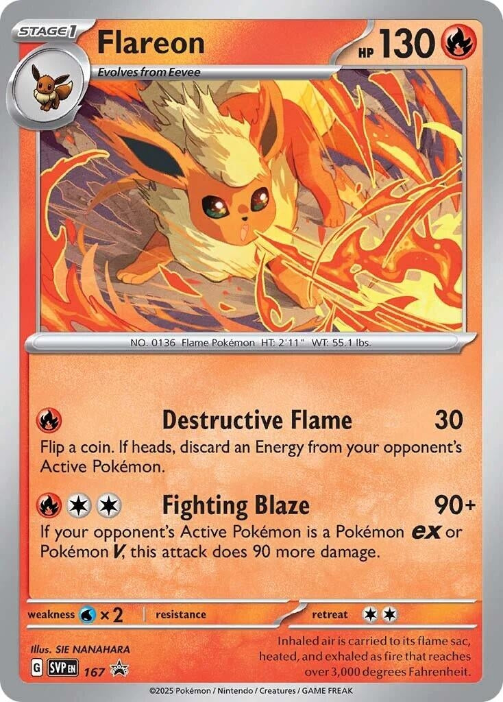 Image for Flareon - 167 (Cosmos Holo) (167) (SV: Scarlet & Violet Promo Cards) - Pokemon
