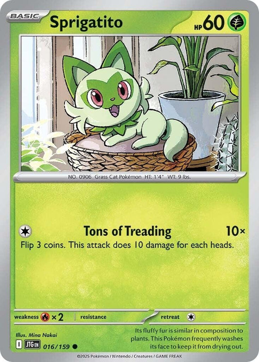 Image for Sprigatito (016/159) (SV09: Journey Together) - Pokemon
