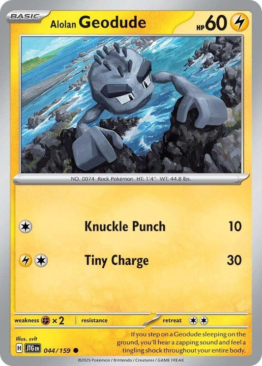 Image for Alolan Geodude (044/159) (SV09: Journey Together) - Pokemon
