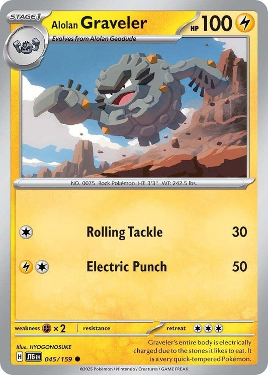 Image for Alolan Graveler (045/159) (SV09: Journey Together) - Pokemon