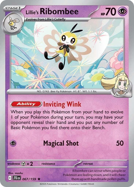 Image for Lillie's Ribombee (067/159) (SV09: Journey Together) - Pokemon