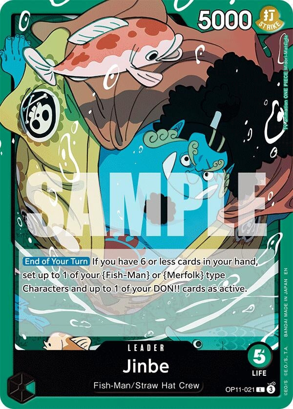 Image for Jinbe (021) (OP11-021) (A Fist of Divine Speed) (OP11) - One Piece Card Game