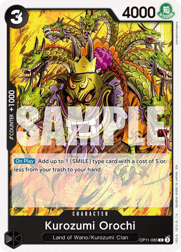Image for Kurozumi Orochi (OP11-085) (A Fist of Divine Speed) (OP11) - One Piece Card Game