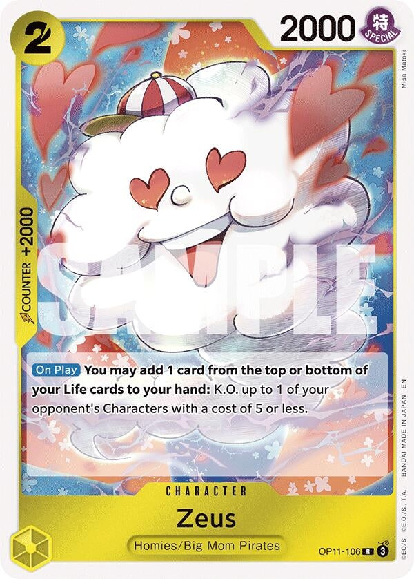 Image for Zeus (OP11-106) (A Fist of Divine Speed) (OP11) - One Piece Card Game