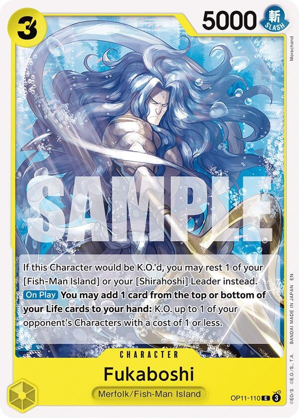 Image for Fukaboshi (OP11-110) (A Fist of Divine Speed) (OP11) - One Piece Card Game