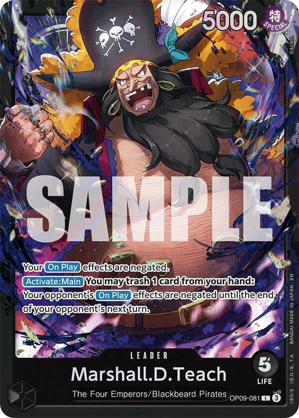 Marshall.D.Teach (OP09-081) (OP09-081) (ST-27: Starter Deck 27 BLACK Marshall.D.Teach)