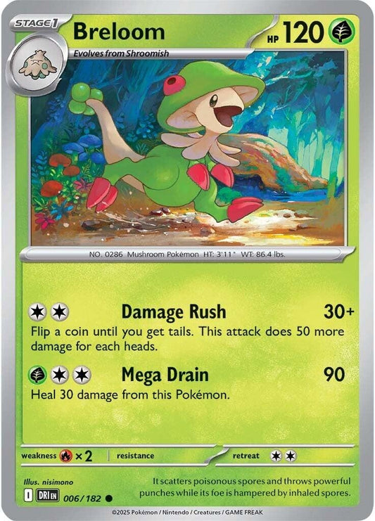 Image for Breloom (006/182) (SV10: Destined Rivals) - Pokemon