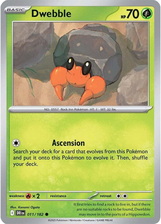 Image for Dwebble (011/182) (SV10: Destined Rivals) - Pokemon