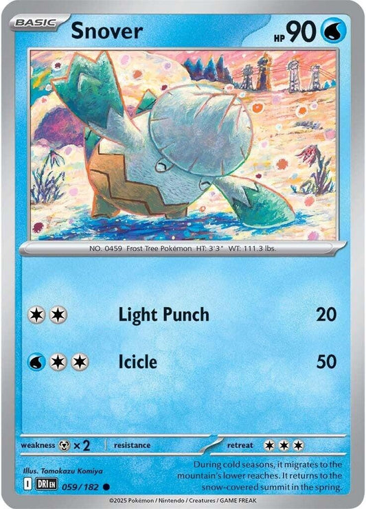 Image for Snover (059/182) (SV10: Destined Rivals) - Pokemon